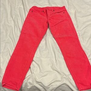 Vibrant Red Corduroy Pants
